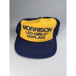 Vintage Morrison LED-GIBLE Displays  Advertising Mesh Trucker Snapback Hat NOS